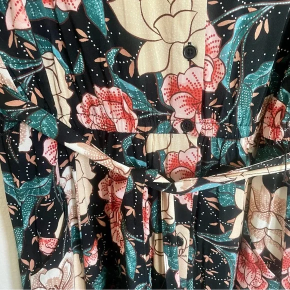 Torrid Floral Challis Shirtdress - Picture 8 of 11